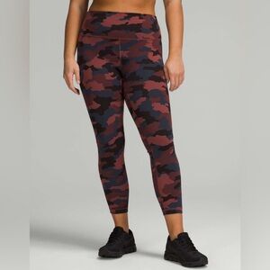 Lululemon Wunder Train High-Rise Tight 25", Multi-Camo (see below), Size 12